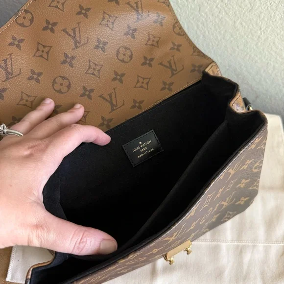 Authentic Louis Vuitton Pochette Metis Reverse Monogram Crossbody Bag - Picture 9 of 14